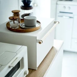 Yamazaki Tosca brødkasse, Hvid/bambus