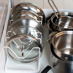 Yamazaki Tower holder til grydelåg, HVID