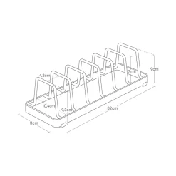 Yamazaki Tower Holder til Tallerkener, Hvid