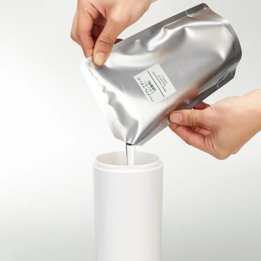 Yamazaki Tower sæbedispenser - Hvid, rund