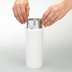 Yamazaki Tower sæbedispenser - Hvid, rund