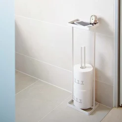 Yamazaki Tower stander til toiletpapir - Hvid