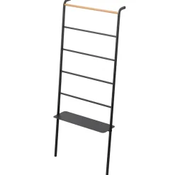 Yamazaki Tower Stige med hylde - Sort/Bambus
