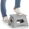 Zeller Foldeskammel i Plast - 22 cm, Grå