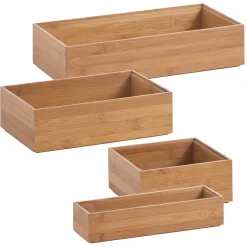 Zeller Hamborg Skuffekasse i bambus str A. 23 x 7,5 x 5 cm