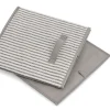 Zeller Rumdelerkurv i stof - "Alberte" BEIGE Stripes