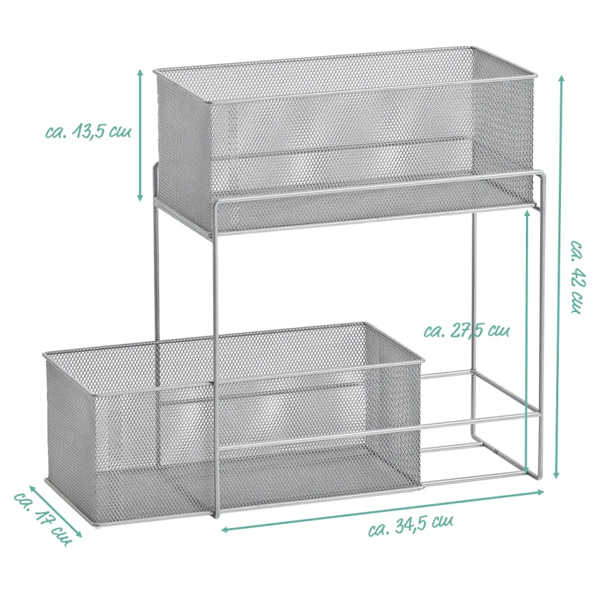 Zeller Skuffemodul med 2 skuffer - Mesh