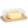 Zeller Smørboks i Bambus og Plast - 19 x 12,5 cm