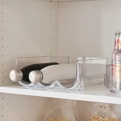 Zeller - Stabelbar Vinholder i Plast til 3 flasker