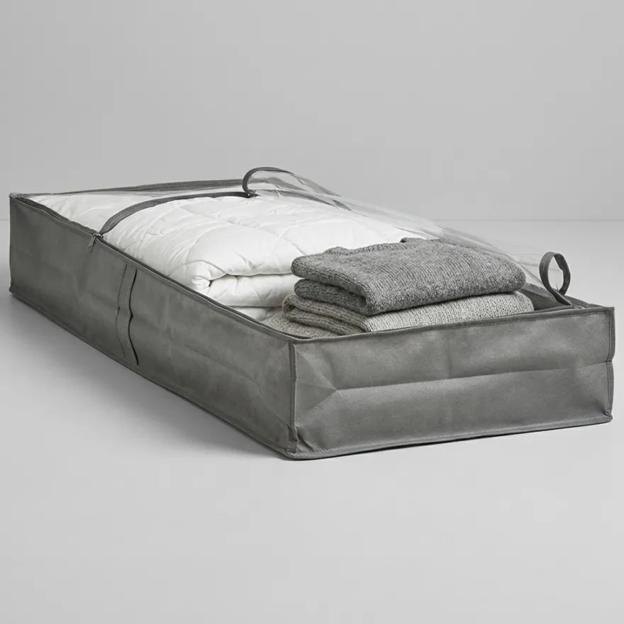 Zeller "Under bed" storage Stofkurv - GRÅ